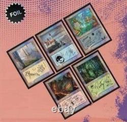 MTG? Retro Frame LANDS FOIL Set? SLD POST MALONE The Lands MINT 2022 UNPLAYED