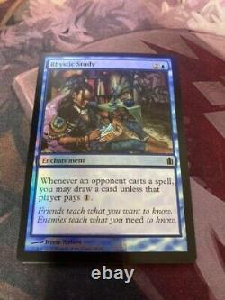 MTG Rhystic Study FOILProphecy Magic the Gathering Blue Enchantment English