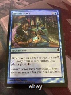 MTG Rhystic Study FOILProphecy Magic the Gathering Blue Enchantment English