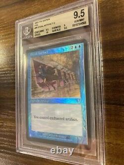 MTG? STEAL ARTIFACT FOIL? 7th Edition BGS 9.5 GEM MINT 2001 UNCOMMON Enchantment