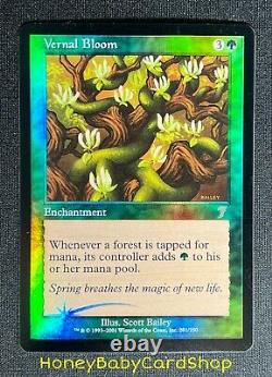 MTG Seventh Edition 2001 Vernal Bloom Foil NM Card English 7ED Rare