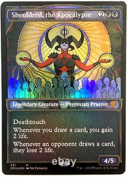 MTG Sheoldred, the Apocalypse TEXTURED FOIL Dominaria United 331 NM Pack Fresh