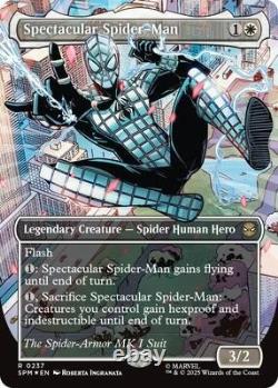 MTG Spectacular Spider-Man (0237) (Borderless) (Txtrd Foil) SPM Rare Foil #237