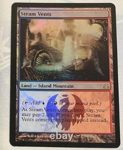 MTG- Steam Vents Guildpact Foil LP/NM