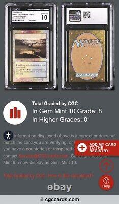MTG? TAINTED FIELD FOIL? Torment CGC 10 GEM MINT Uncommon DUAL MANA Land LOW POP