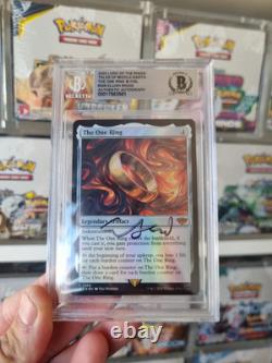 MTG -THE ONE RING 791 MINT FOIL THE LORD OF THE RINGS SIGNED ELIJAH WOOD Frodo
