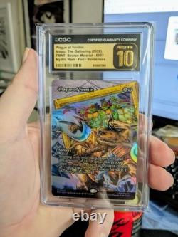 MTG TMNT MYTHIC RARE FOIL BORDERLESS Plague of Vermin CGC PRISTINE 10