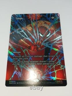 MTG Tangle Foil Borderless Spider-Man 0038 Mythic CGA 10 PRISTINE GEM MINT