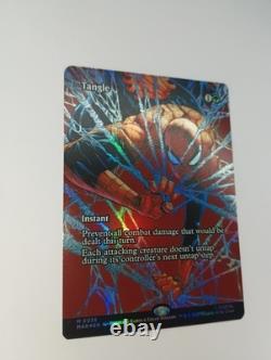 MTG Tangle Foil Borderless Spider-Man 0038 Mythic CGA 10 PRISTINE GEM MINT