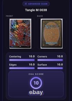 MTG Tangle Foil Borderless Spider-Man 0038 Mythic CGA 10 PRISTINE GEM MINT