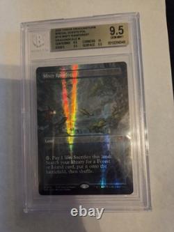 MTG Tarkir Dragonstorm Misty Rainforest Dragonscale Foil BGS9.5