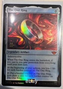 MTG The One Ring? FOIL? Prerelease MINT CONDITION (+ complementary sleeve)