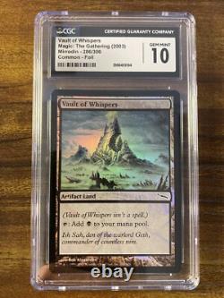 MTG? VAULT OF WHISPERS FOIL? Mirrodin CGC 10 GEM MINT Banned ARTIFACT Land LOW POP