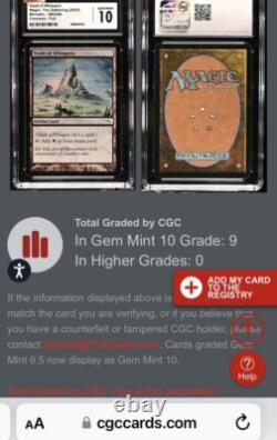 MTG? VAULT OF WHISPERS FOIL? Mirrodin CGC 10 GEM MINT Banned ARTIFACT Land LOW POP