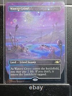 MTG Watery Grave Galaxy Foil Unfinity 529 Foil- NM- Pack Fresh