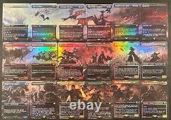 Magic MTG Lord of the Rings Battle of the Pelennor Fields Scene Set Foil ExtArt