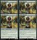 Magic MTG Modern Masters 2015 4x PLAYSET Noble Hierarch FOIL SLIGHT PLAY (SP)