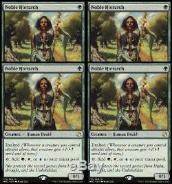 Magic MTG Modern Masters 2015 4x PLAYSET Noble Hierarch FOIL SLIGHT PLAY (SP)