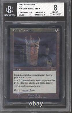 Magic MTG Urza's Legacy Foil Grim Monolith BGS 8 (9.5, 8, 8, 8)