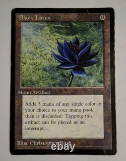 Magic The Garhering Black Lotus Oversized Card 6x9 Collectors