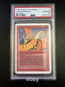 Magic The Gathering 1994 MTG Revised Shivan Dragon PSA 10 Gem Mint