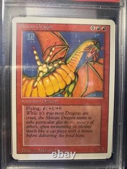 Magic The Gathering 1994 MTG Revised Shivan Dragon PSA 10 Gem Mint