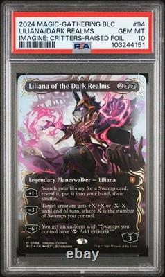Magic The Gathering Bloomburrow Raised Foil Liliana of the Dark Realms 94 PSA 10