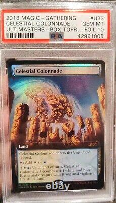 Magic The Gathering CELESTIAL COLONNADE FOIL UMA Box Topper PSA 10 GEM MINT