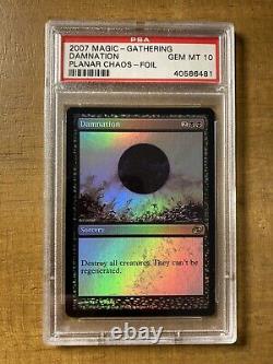 Magic The Gathering? DAMNATION FOIL? Planar Chaos PSA GEM MINT 10 2007 RARE MTG