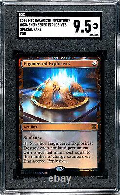Magic The Gathering Kaladesh Inventions #036 Engineered Explosives Foil SGC 9.5