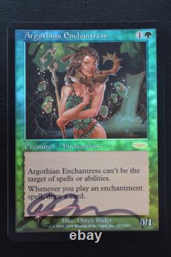 Magic The Gathering MTG ARGOTHIAN ENCHANTRESS FOIL #2 Judge Promo NM Near Mint