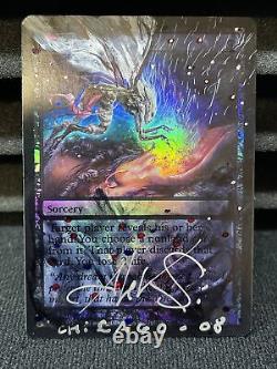 Magic The Gathering MTG Aleksi Briclot Customized Lorwyn Foil Thoughtseize