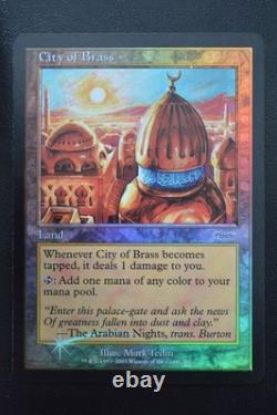 Magic The Gathering MTG CITY OF BRASS FOIL Junior Super Series LP Lightly Played