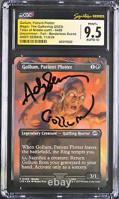 Magic The Gathering MTG Gollum One Ring Foil Borderless CGC ANDY SERKIS SIGNED