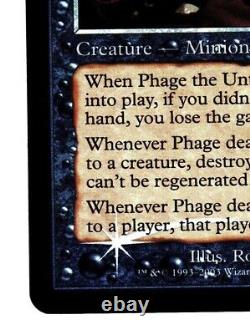 Magic The Gathering MTG Legions LGN 2003 #78 Phage the Untouchable NM FOIL