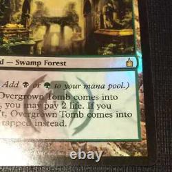 Magic The Gathering MTG Overgrown Tomb (Grassy Tomb) 1st ed Foil Preowned
