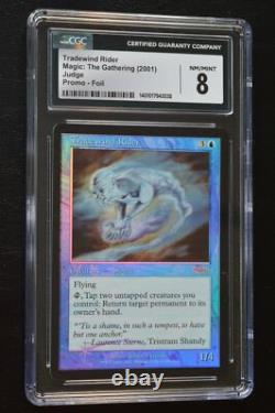 Magic The Gathering MTG TRADEWIND RIDER FOIL Judge Promo CGC Graded 8