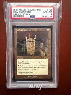 Magic The Gathering MTG Urza's Legacy Grim Monolith PSA 8 Mint Reserved List