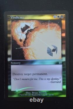Magic The Gathering MTG VINDICATE FOIL Apocalypse LP Lightly Played