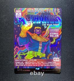 Magic The Gathering Marvel Tales Thanos 0400 Foil Alt Art Rare EN