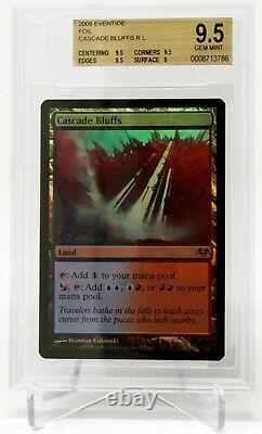 Magic The Gathering Mtg Cascade Bluffs Foil Eventide Bgs 9.5 #0008713786