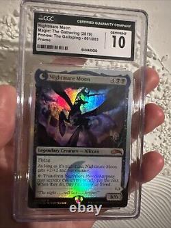 Magic The Gathering Nightmare Moon Princess Luna Foil CGC 10? Low Pop