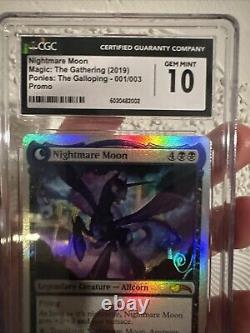 Magic The Gathering Nightmare Moon Princess Luna Foil CGC 10? Low Pop