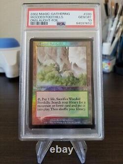 Magic The Gathering Onslaught foil Wooded Foothills PSA 10 Pop 3