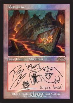 Magic The Gathering TCG Secret Lair x Post Malone The Lands Foil NEW