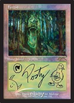 Magic The Gathering TCG Secret Lair x Post Malone The Lands Foil NEW