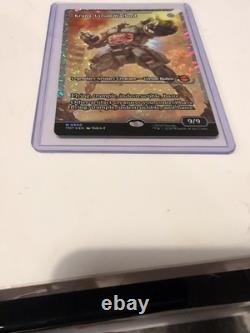 Magic The Gathering TMNT Krang Utrom Warlord Fracture Foil Near Mint