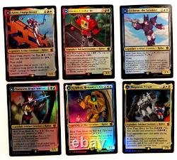 Magic The Gathering Universes Beyond 17 FOIL Transformers Card Set USED MTG NM-M