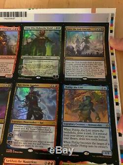 Magic The Gathering War of the Spark Mythic Uncut Foil Sheet