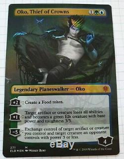 Magic Throne of Eldraine Oko, Thief of Crowns booster to sleeve FOIL Full Art